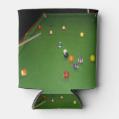 Eightball tafel olieverf met ballen en aanwijzinge blikjeskoeler (Voorkant)