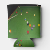 Eightball tafel olieverf met ballen en aanwijzinge blikjeskoeler (Achterkant)