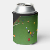 Eightball tafel olieverf met ballen en aanwijzinge blikjeskoeler (Blikje Achterkant)