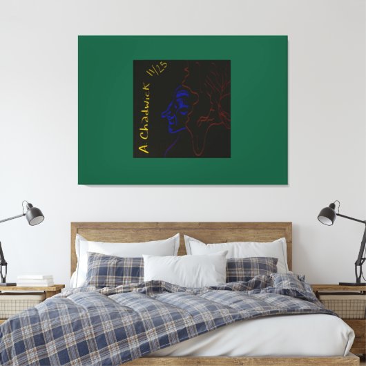 Eighteenth Century Red-haired Baron Canvas Afdruk (Insitu (Slaapkamer))