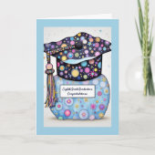 Eighth Grade Graduation Mostly Blue Kaart (Voorkant)