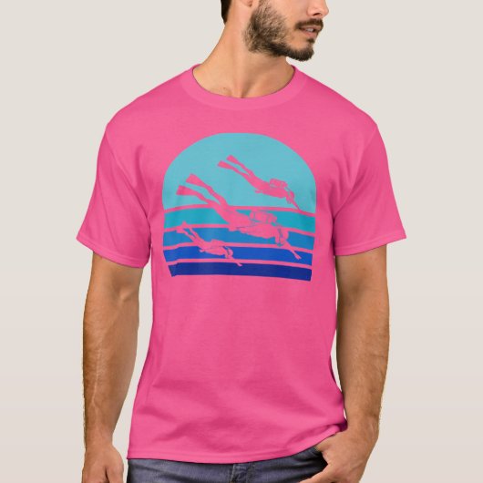 Eighties Diver Deep Zee Diving T-shirt (Voorkant)