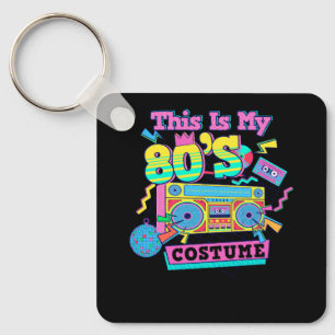 Eighties Music 1980s Generation 80s Costume Party Sleutelhanger