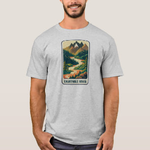 Eightmile River Connecticut Kleuren T-shirt