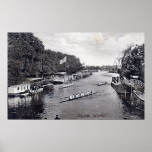 Eights Crew Rowing, Oxford England  Poster