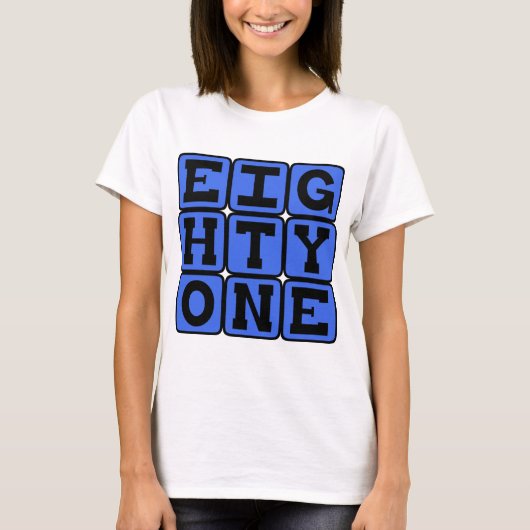 Eighty One, Nummer 81 T-shirt (Voorkant)