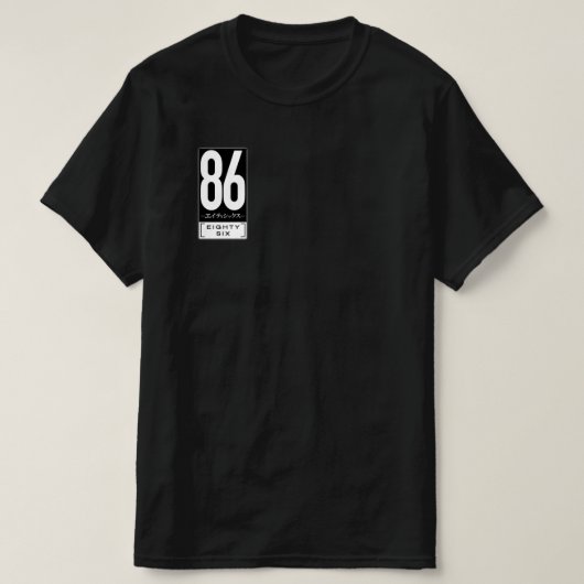 Eighty Six Anime Logo Shirt (Design voorkant)