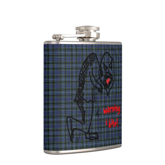 Eigor - Waarschuwing I Bite Heupfles (Rechts)