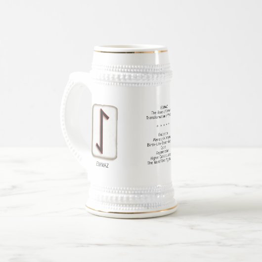 Eihwaz RuneStone Stein Bierpul (Voorkant links)