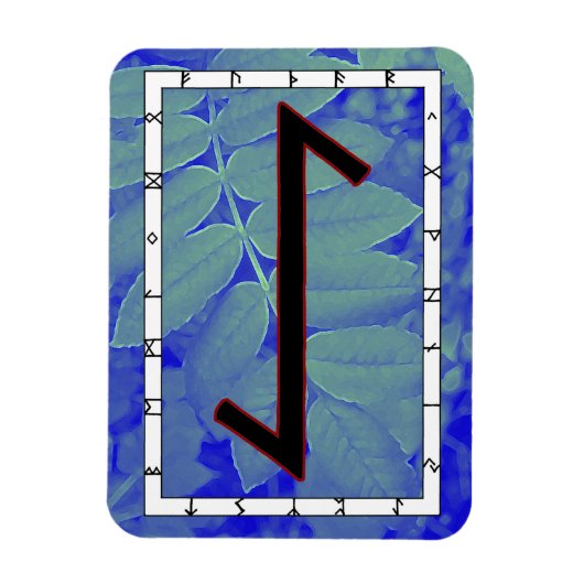 Eihwaz Viking Rune Magnet - Gecentraliseerde volha Magneet (Verticaal)