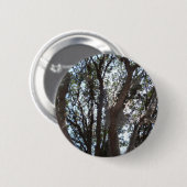 eik blauwe lucht en Spaans mos Ronde Button 5,7 Cm (Voorkant /achterkant)