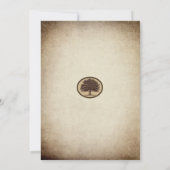  eik boom Elegant Family Reunion Uitnodiging (Achterkant)