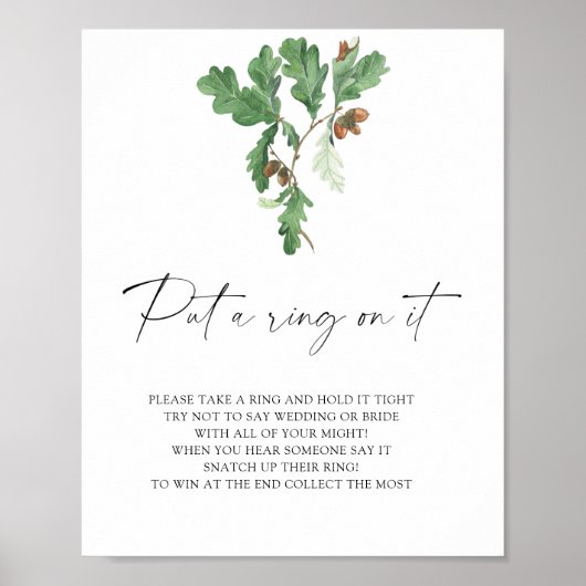 Eik - doe er een ring om spel poster (Voorkant)