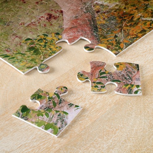 Eik in de herfst... legpuzzel (Zijkant)