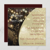  eik - nachtlichten bruiloft kaart (Voorkant / Achterkant)