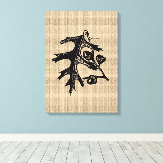  eik op Canvas (Insitu (Houten vloer))