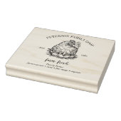 Eikarton | Gezinslijk Boerderij kippen en vers org Rubberstempel (Stempel)