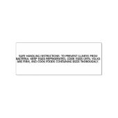 Eikarton VERPLICHTE INSTRUCTIES VOOR VEILIGE HANTE Rubberstempel (Afrduk)