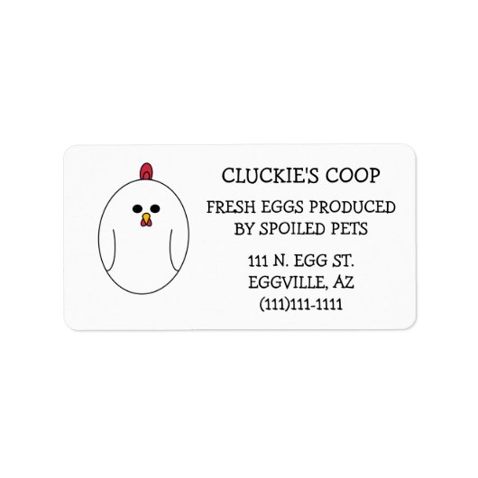 Eikartonlabels Etiket (Voorkant)