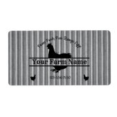 Eikartonnen doosje Chicken Farmhouse Corrugge Etiket (Voorkant)