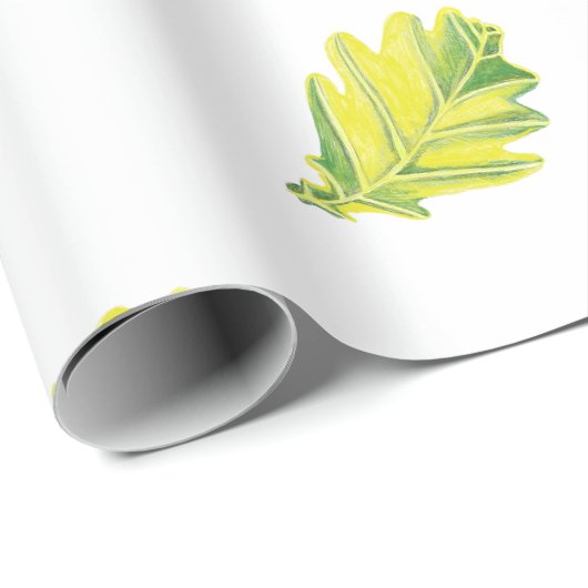 Eikbladpakpapier Cadeaupapier (Rol Hoek)