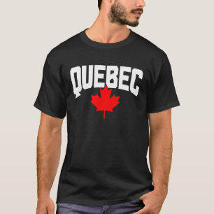 Eikeblad van Quebec Canada Canadese vlag trots T-shirt