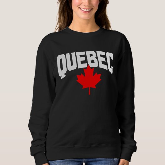 Eikeblad van Quebec Canada Canadese vlag trots Trui (Voorkant)