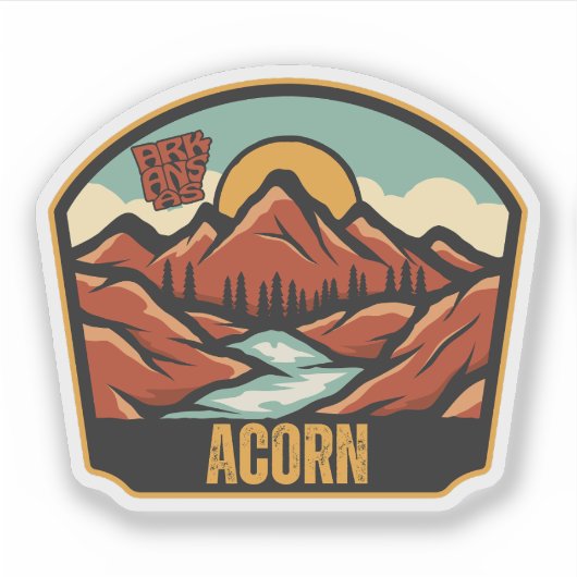 Eikel, Arkansas Sticker (Voorkant)