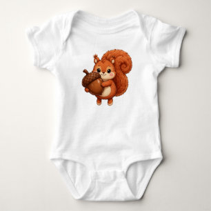 Eikel de Eekhoorn Baby Body — Cute Woodland A Romper