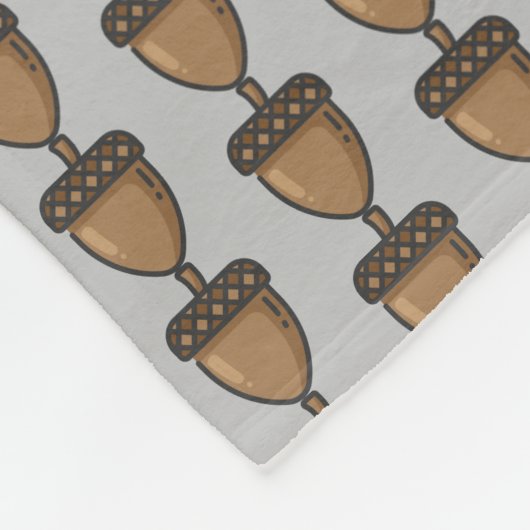 eikel fleece deken (Hoek)