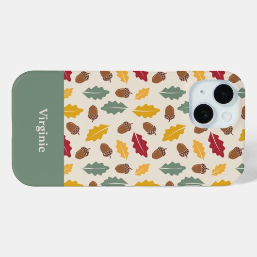 Eikel & Herfstbladeren Case-Mate iPhone Case (Achterkant (horizontaal))
