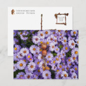 Eikel in de bloemen briefkaart (Voorkant / Achterkant)