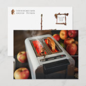 Eikel in de broodrooster briefkaart (Voorkant / Achterkant)