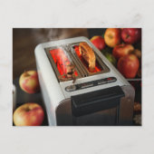 Eikel in de broodrooster briefkaart (Voorkant)