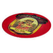 eikel kachel advertentie rood bruin snijplank (Hoek)