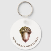  eikel met aangepaste tekst sleutelhanger (Voorkant)