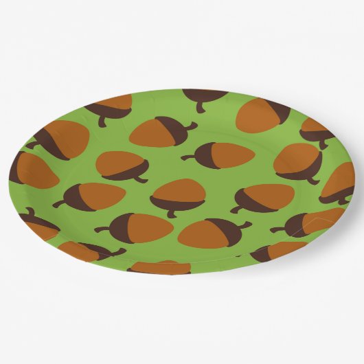 Eikel Papieren Bordje (Gekanteld)