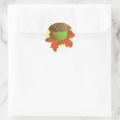 eikel ronde sticker (Tas)