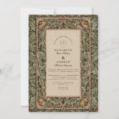 eikel rustieke bruiloft kaart (Voorkant)