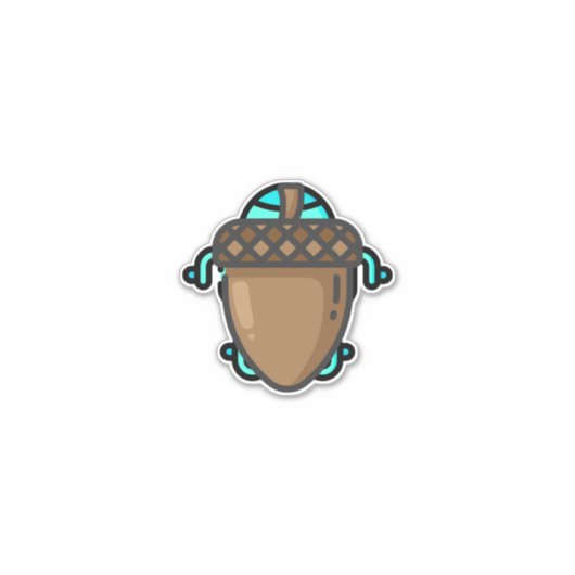 eikel sticker (Voorkant)