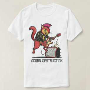 "Eikel Vernieling" Punkrock Eekhoorn Grafisch T-shirt