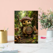Eikelbewaker Schattig Bosmonster Acryl Bord (Huwelijk)