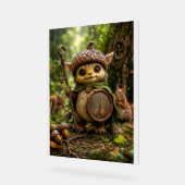 Eikelbewaker Schattig Bosmonster Acryl Bord (Hoek)
