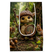 Eikelbewaker Schattig Bosmonster Medium Cadeauzakje (Achterkant)