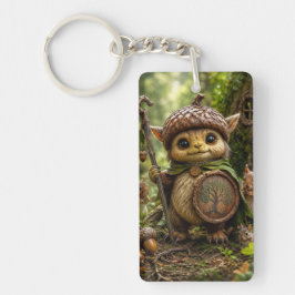 Eikelbewaker Schattig Bosmonster Sleutelhanger