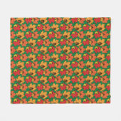 Eikels en bladeren VI Fleece Deken (Voorkant (Horizontaal))