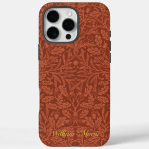 Eikels en eiken bladeren patroon - Morris William iPhone 16 Pro Max Hoesje