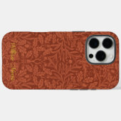 Eikels en eiken bladeren patroon - Morris William Case-Mate iPhone Case (Achterkant (horizontaal))