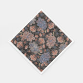 Eikels en eikenbladeren Bruin Blauw Grijs Late her Servet (Hoek)