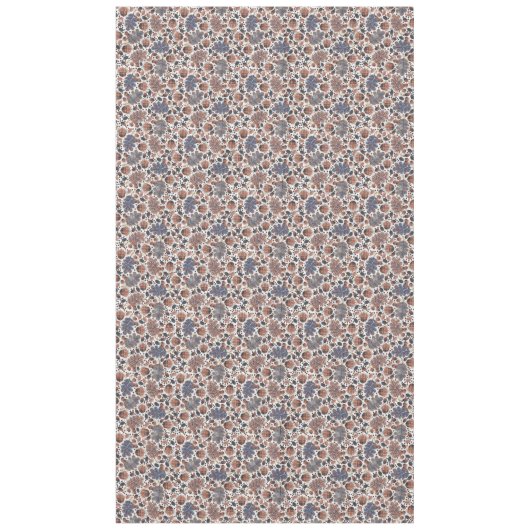 Eikels en eikenbladeren Macro Blauw Bruin Herfst Tafelkleed (Voorkant)